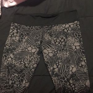 Black and gray pants